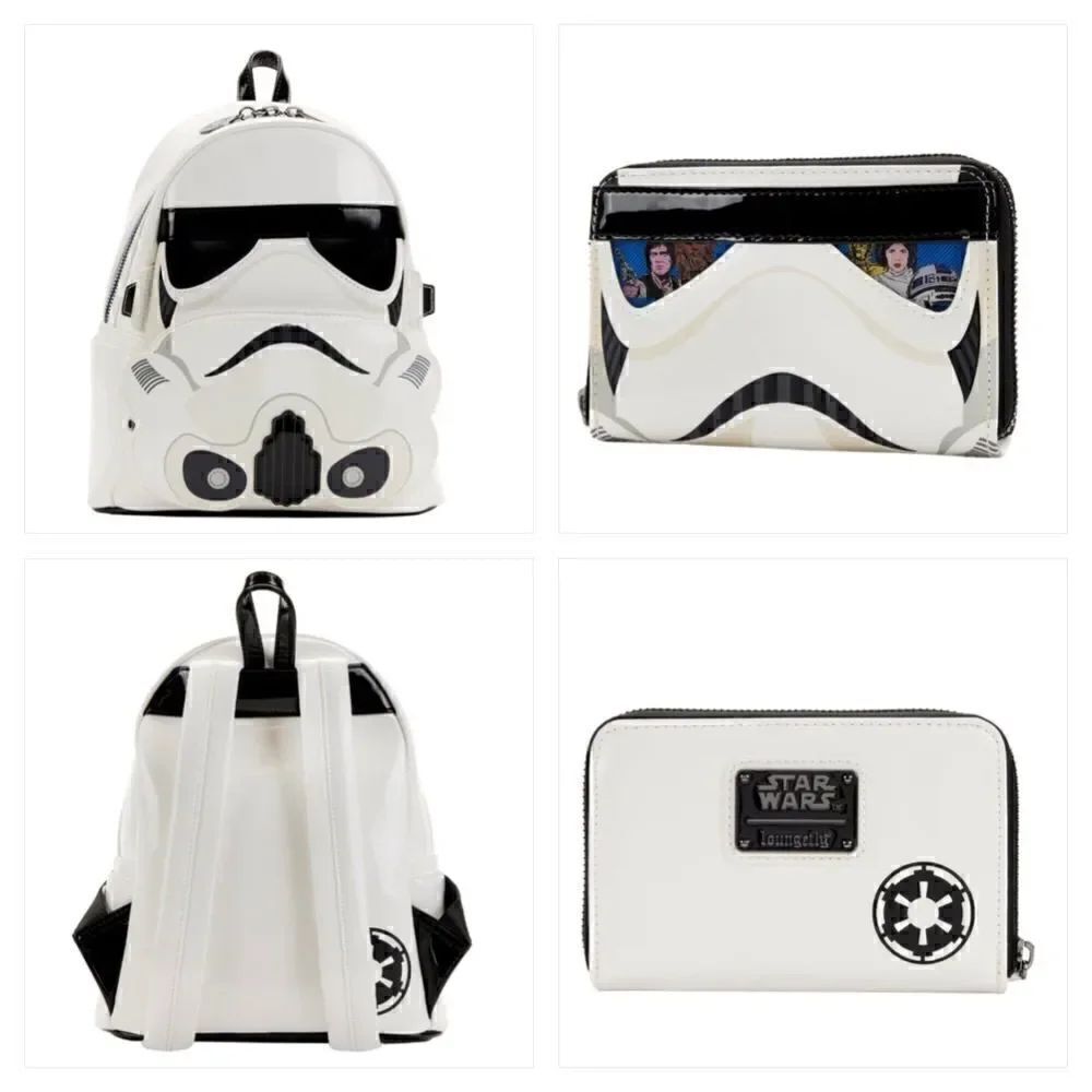 Stormtrooper Lenticular Cosplay LOUNGEFLY Backpack & Wallet Set NWT STAR WARS